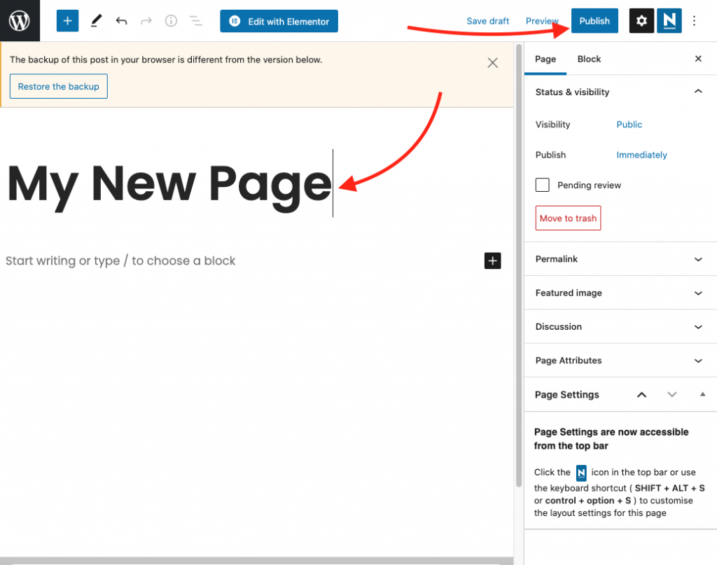 Adding more pages to a wordpress site.