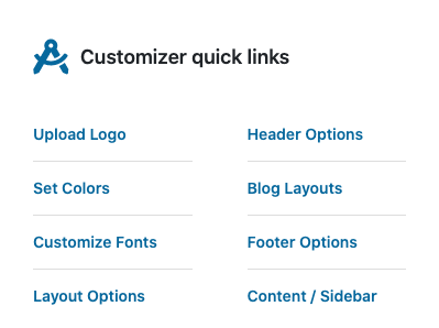 Customizing a wordpress theme starter site.